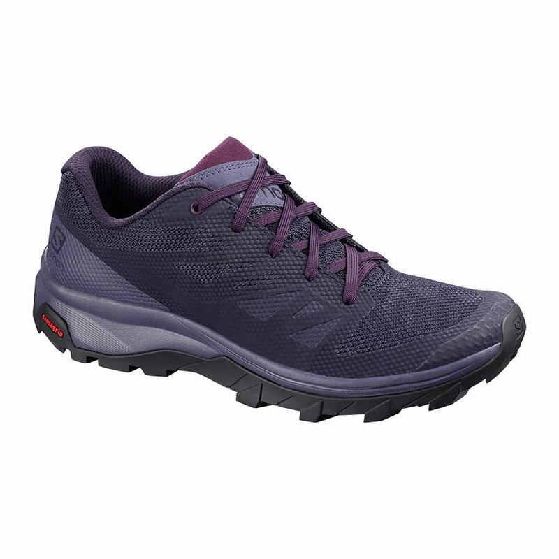 Zapatillas Trekking Salomon Mujer Azules - Salomon Argentina OUTLINE ,064978-JIA